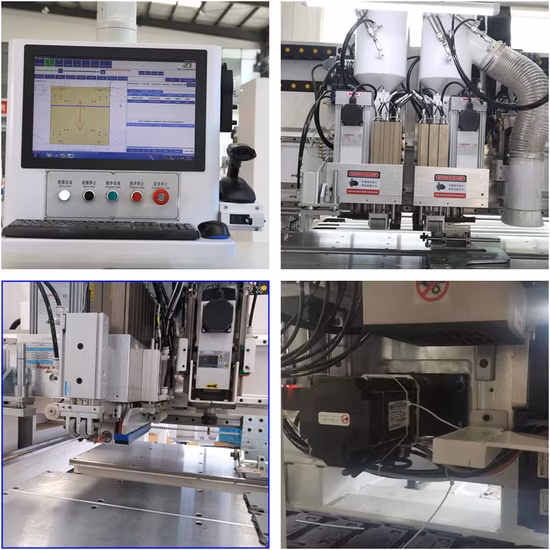 Foratrice CNC automatica esagonale per la realizzazione di fori sui pannelli delle cabine per la lavorazione del legno