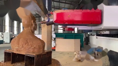 Appositamente progettato per incidere sculture in pietra 5D e 4D grandi e pesanti, macchine per intagliare il marmo CNC e fresatrici verticali